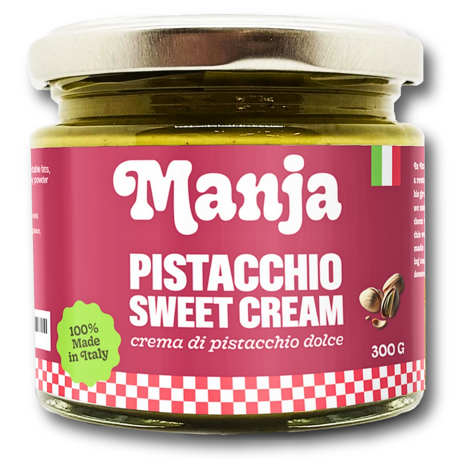 Manja Pistachio Sweet Cream jar